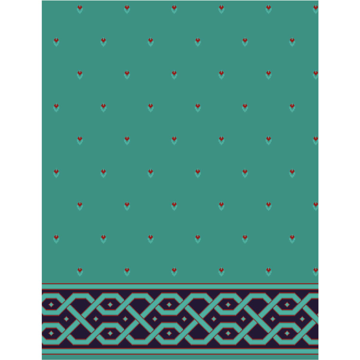 Tavus Halı - CS2020 Wool Mosque Carpet