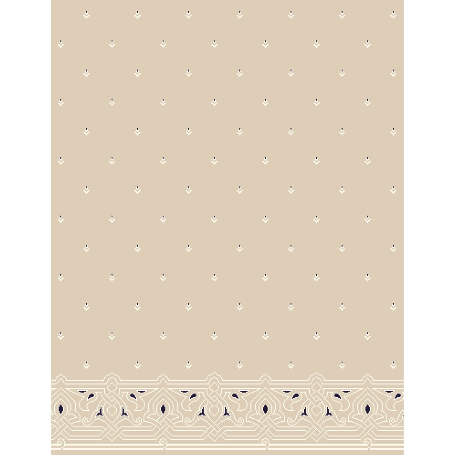 Tavus Halı - CS2057 Wool Mosque Carpet