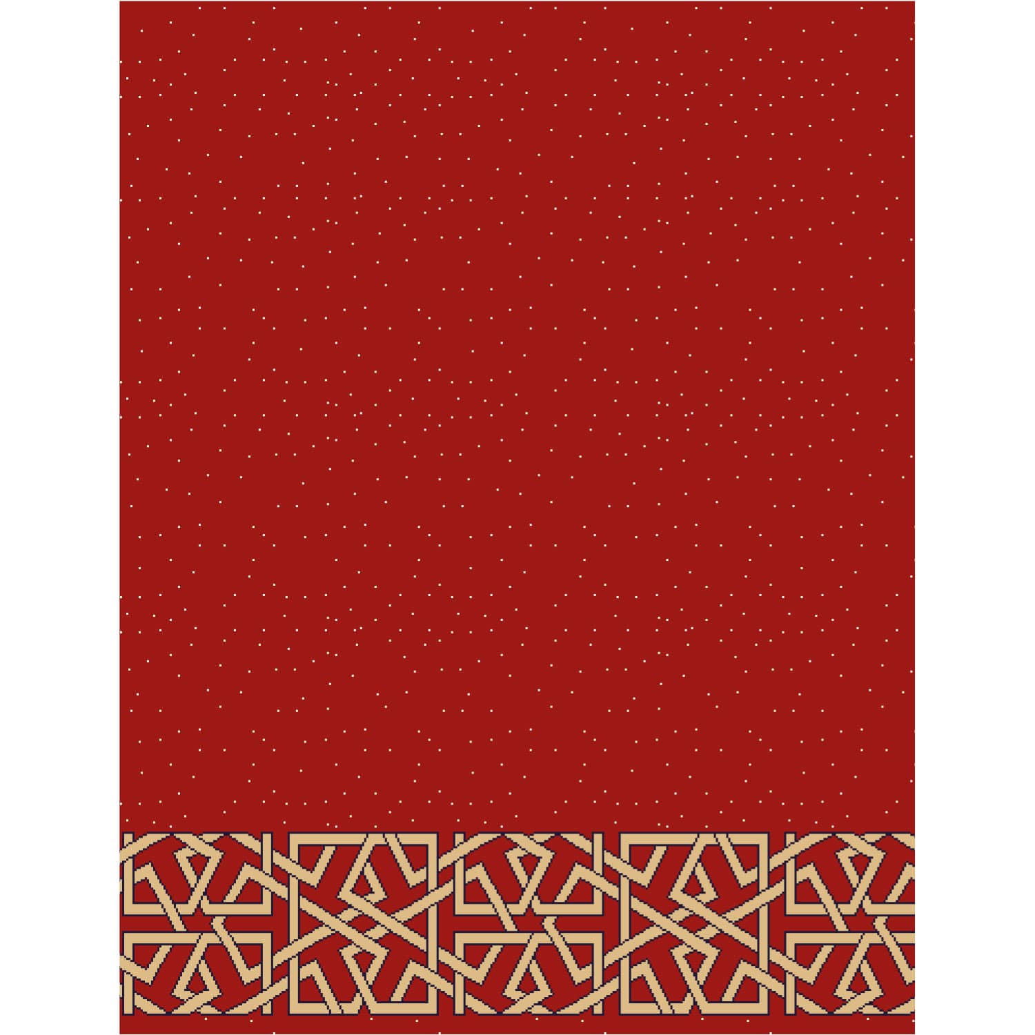 Tavus Halı - CS2058 Wool Mosque Carpet