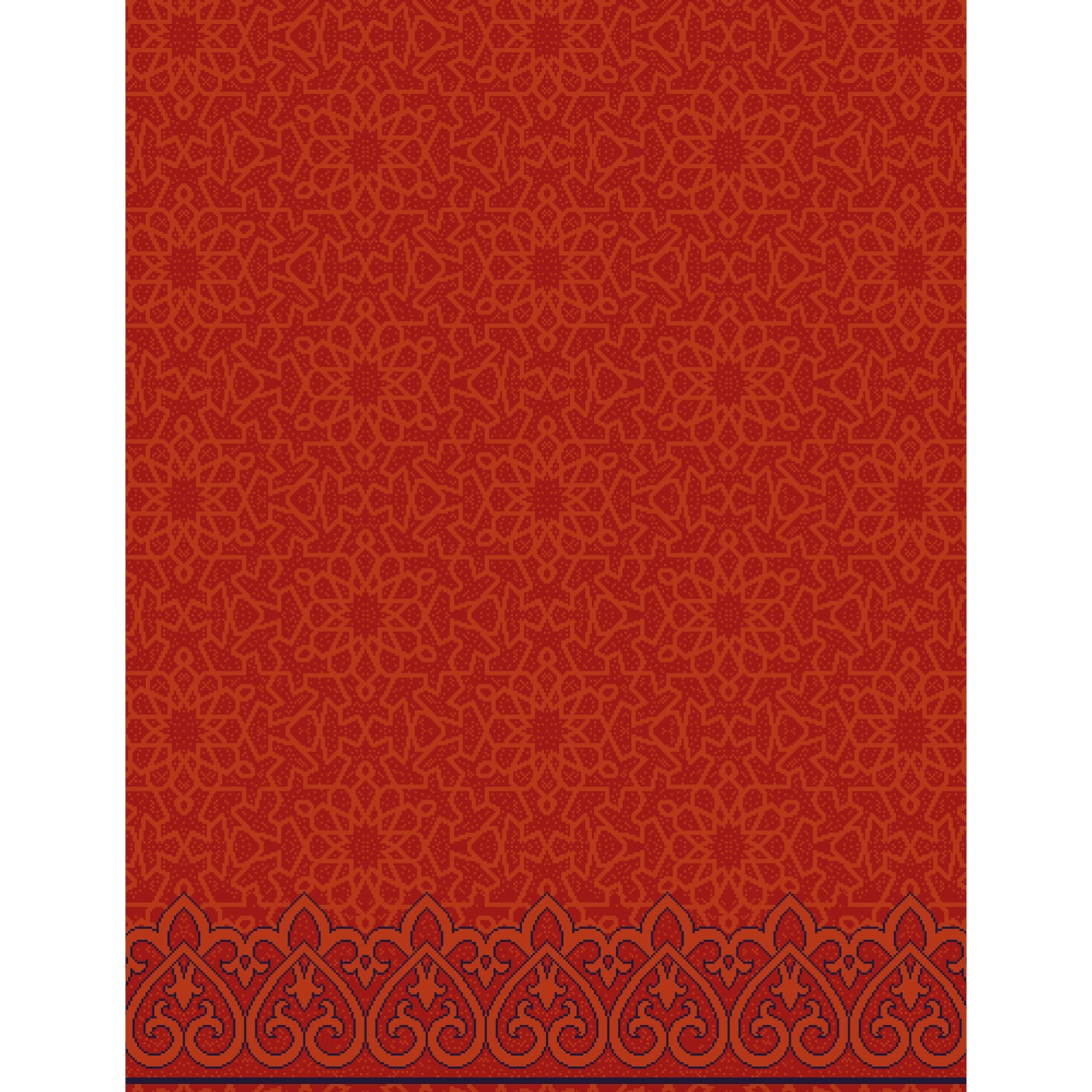 Tavus Halı - CS2073 Wool Mosque Carpet